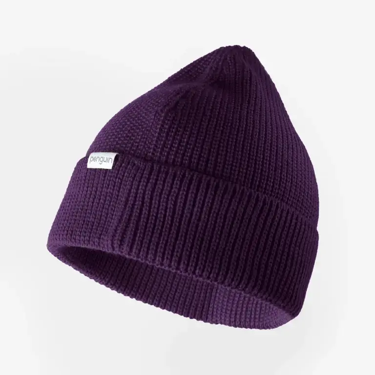 Penguin Merino hat Purple