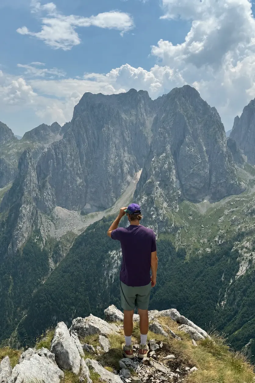 Penguin Powderwear Merino T-Shirt Mann auf berg