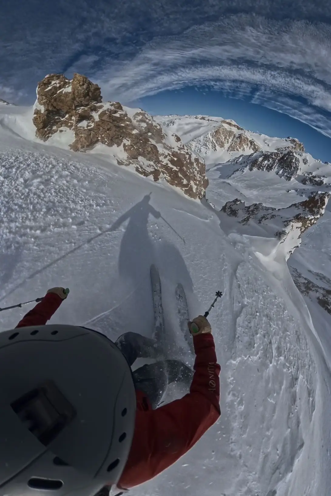 Go pro shot freeriding Bernardo