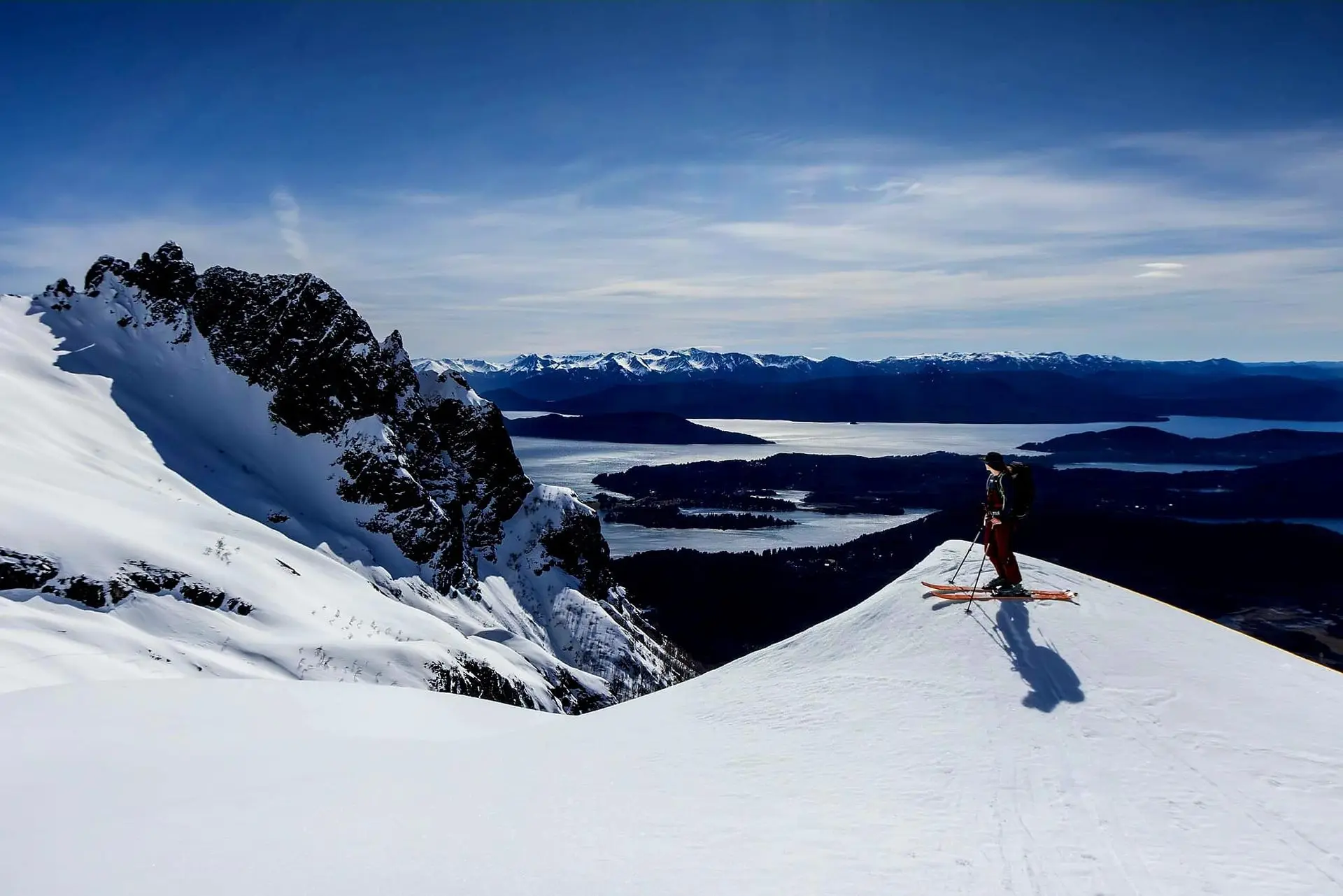 Andes Argentinie Penguin view skitouring