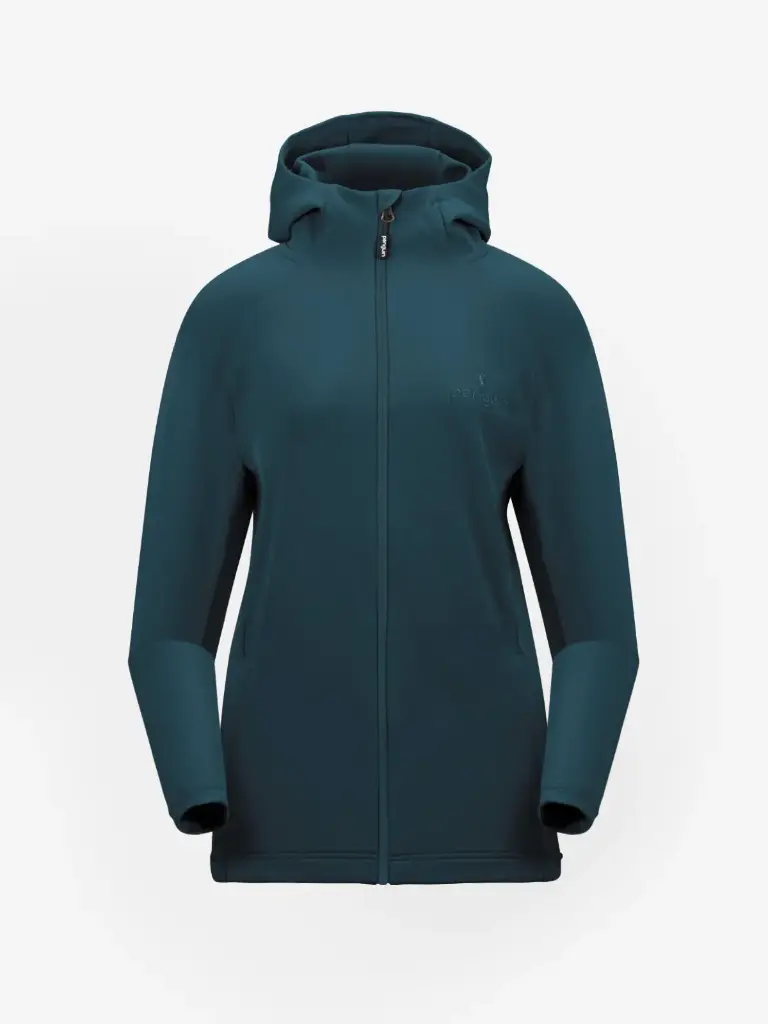 Frauen Stretch Mikro Fleece Isolations Hoodie