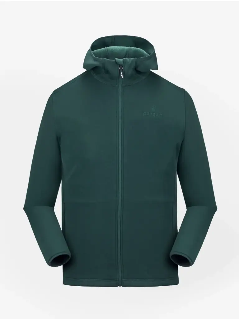 Men Stretch Fleece Zip Hoodie