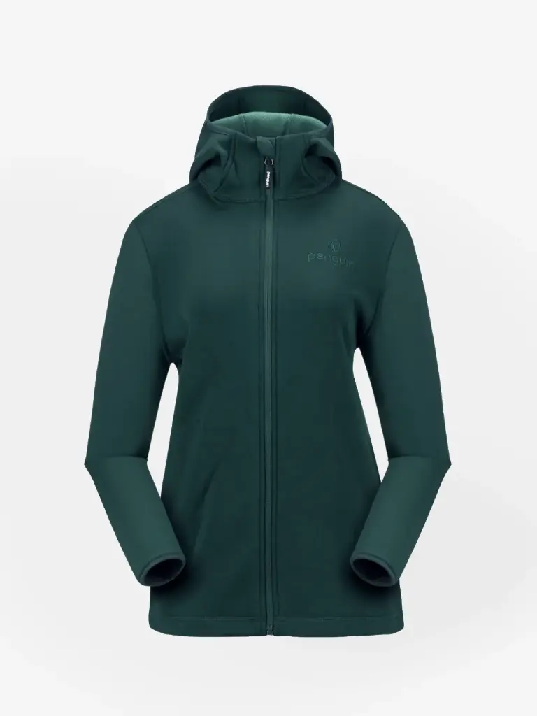 Woman Stretch Fleece Zip Hoodie