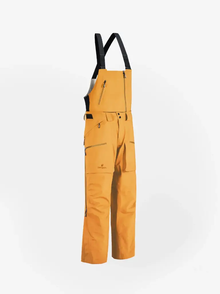 Männer 3 Layer Dermizax Shell (Latz-) Hose Curry Gold