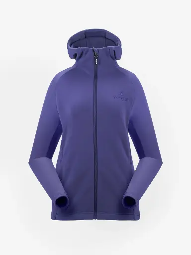 Frauen Stretch Mikro Fleece Isolations Hoodie