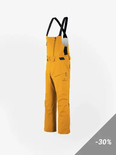 Women 3 Layer Dermizax Shell Bibpants Curry Gold