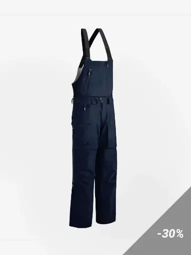 [138.17.1] Men 3 Layer Dermizax Shell (Bib-) Pant Midnight