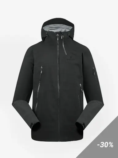 Men 3 Layer Dermizax Shell Jacket Charcoal